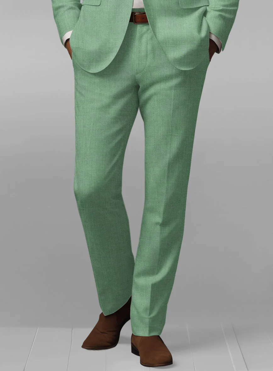 Italian Linen Mojito Green Suit - Image 5