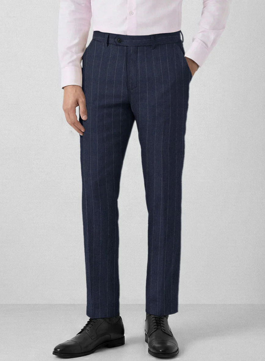 Italian Linen Navisto Stripe Pants