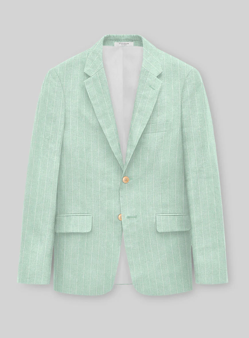 Italian Linen Pistano Stripe Jacket