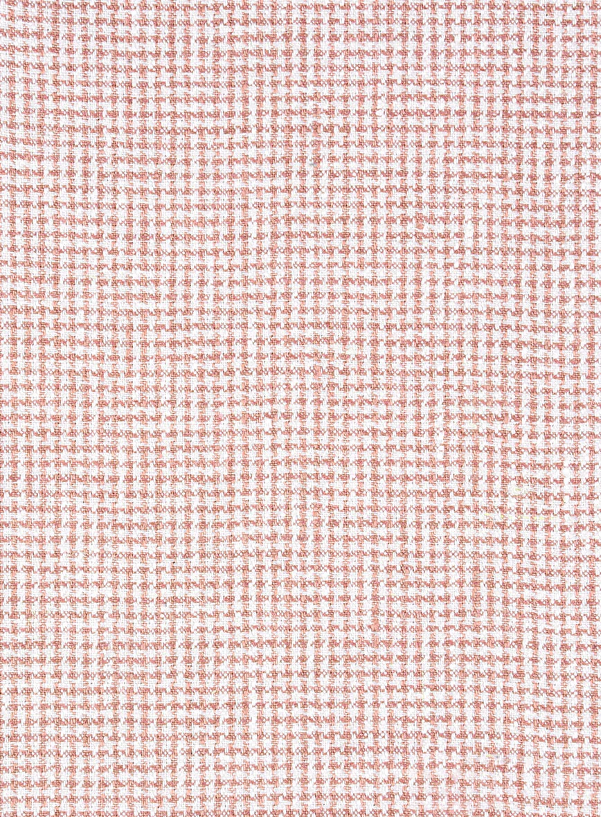 Italian Linen Rubino Houndstooth Pants - Image 4