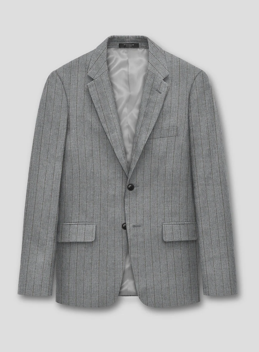 Italian Linen Seravio Stripe Suit - Image 2