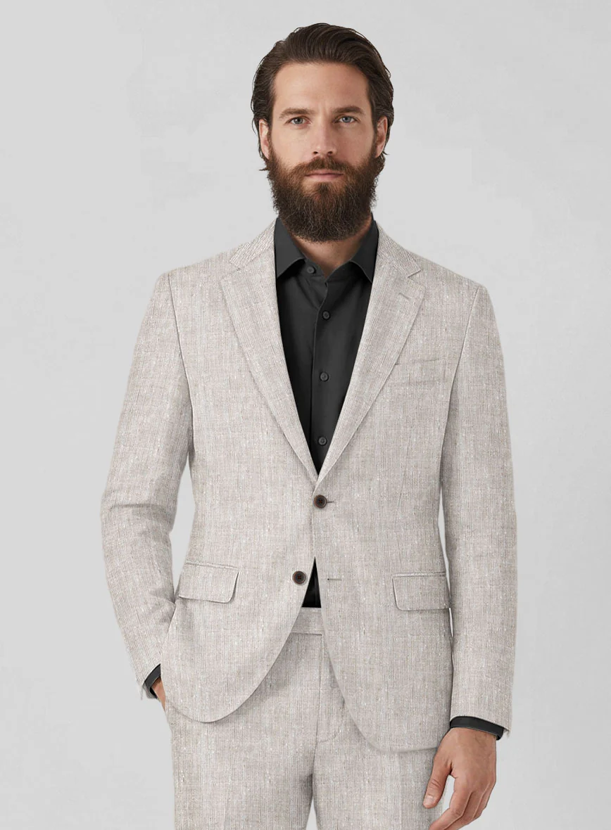 Italian Linen Silk Elcino Jacket - Image 2