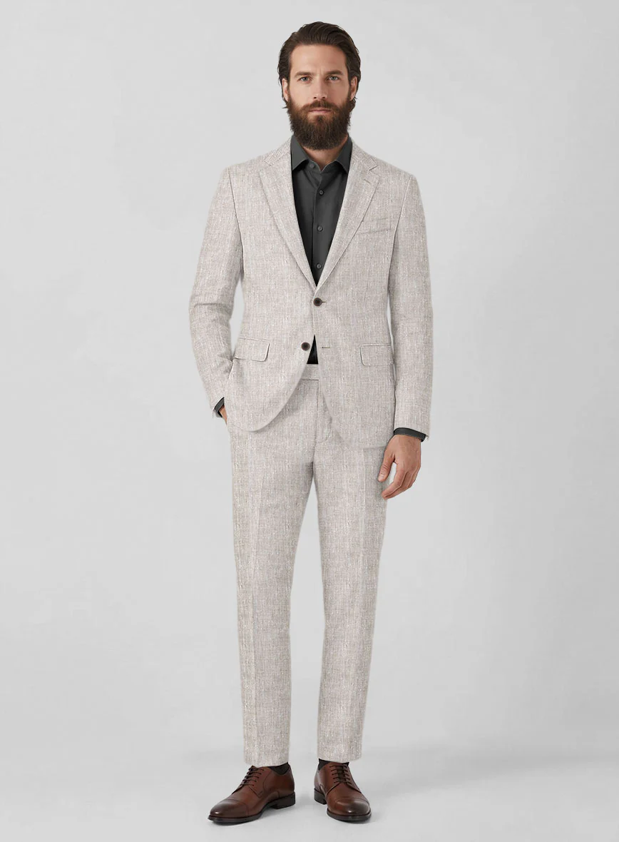 Italian Linen Silk Elcino Suit - Image 2
