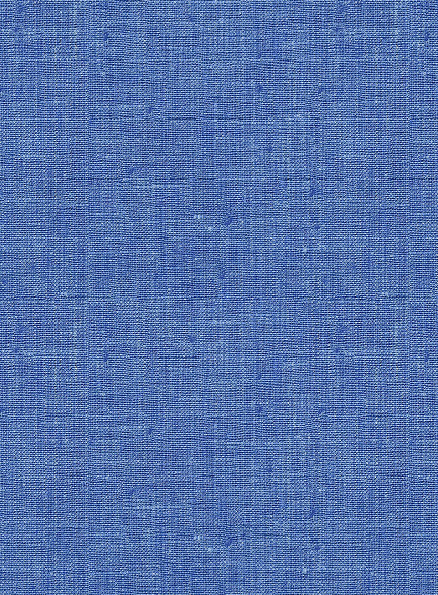 Italian Linen Smoked Blue Shorts - Image 6