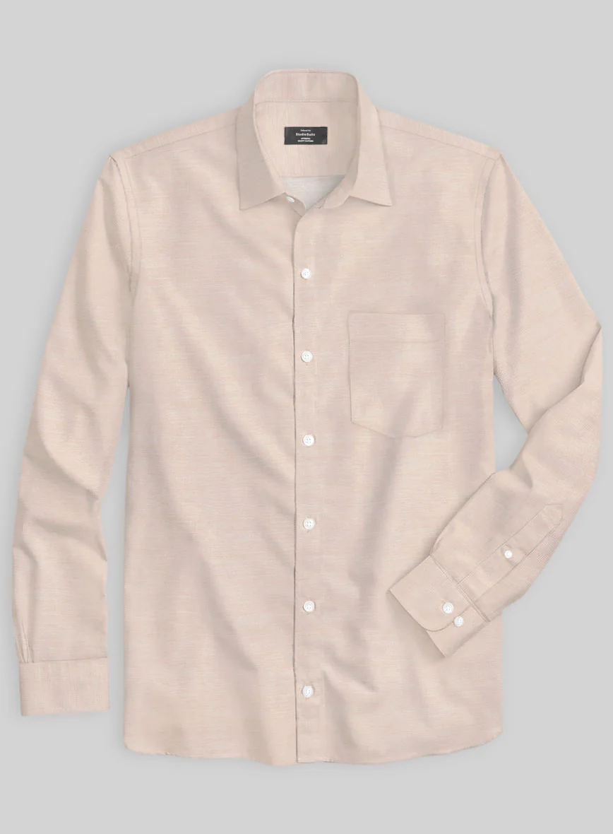 Italian Lombardo Beige Shirt - Image 2
