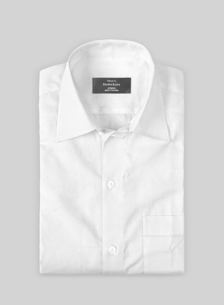 Italian Lombardo Braid White Shirt