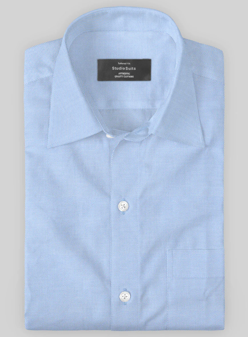Italian Lombardo Ceo Aqua Blue Shirt