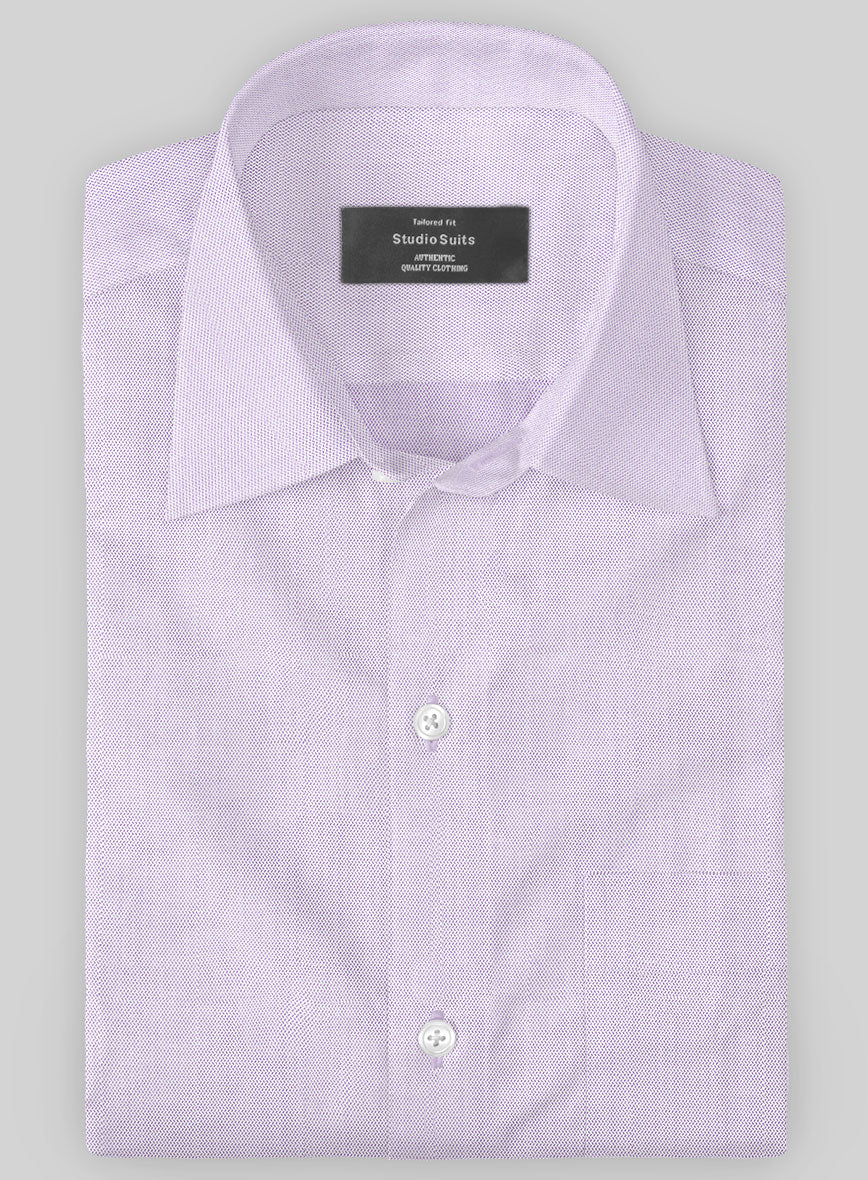 Italian Lombardo Chevron Lavender Shirt