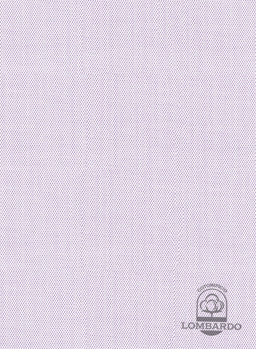 Italian Lombardo Chevron Lavender Shirt - Image 3