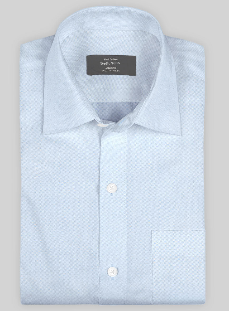 Italian Lombardo Gauze Blue Shirt