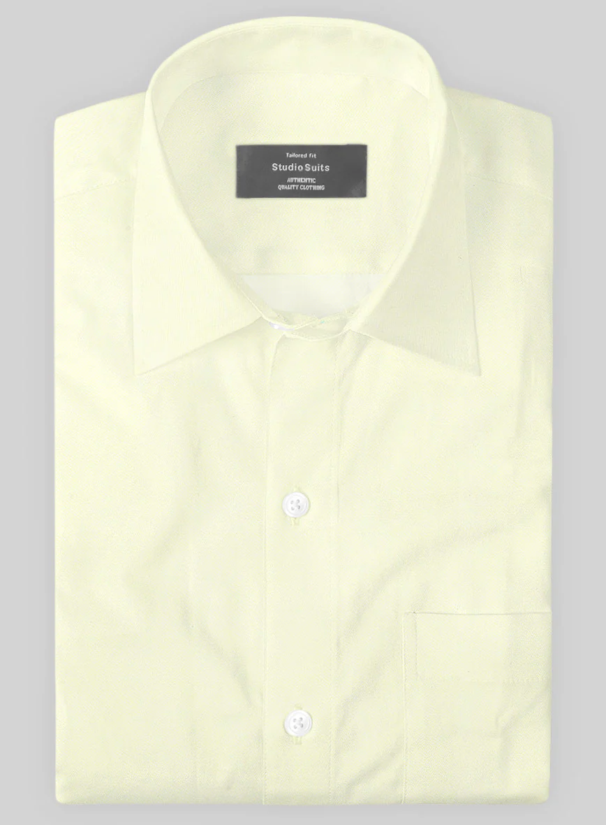 Italian Lombardo Light Yellow Shirt