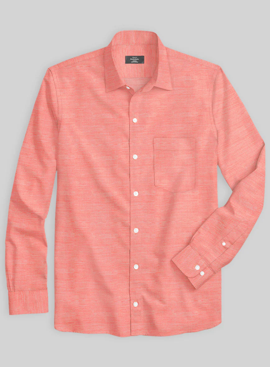 Italian Lombardo Orange Red Shirt - Image 2