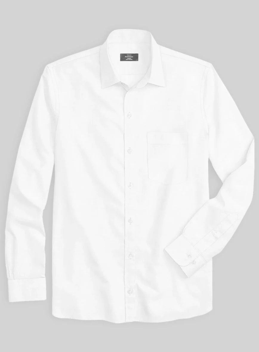 Italian Lombardo Pearl White Shirt - Image 2