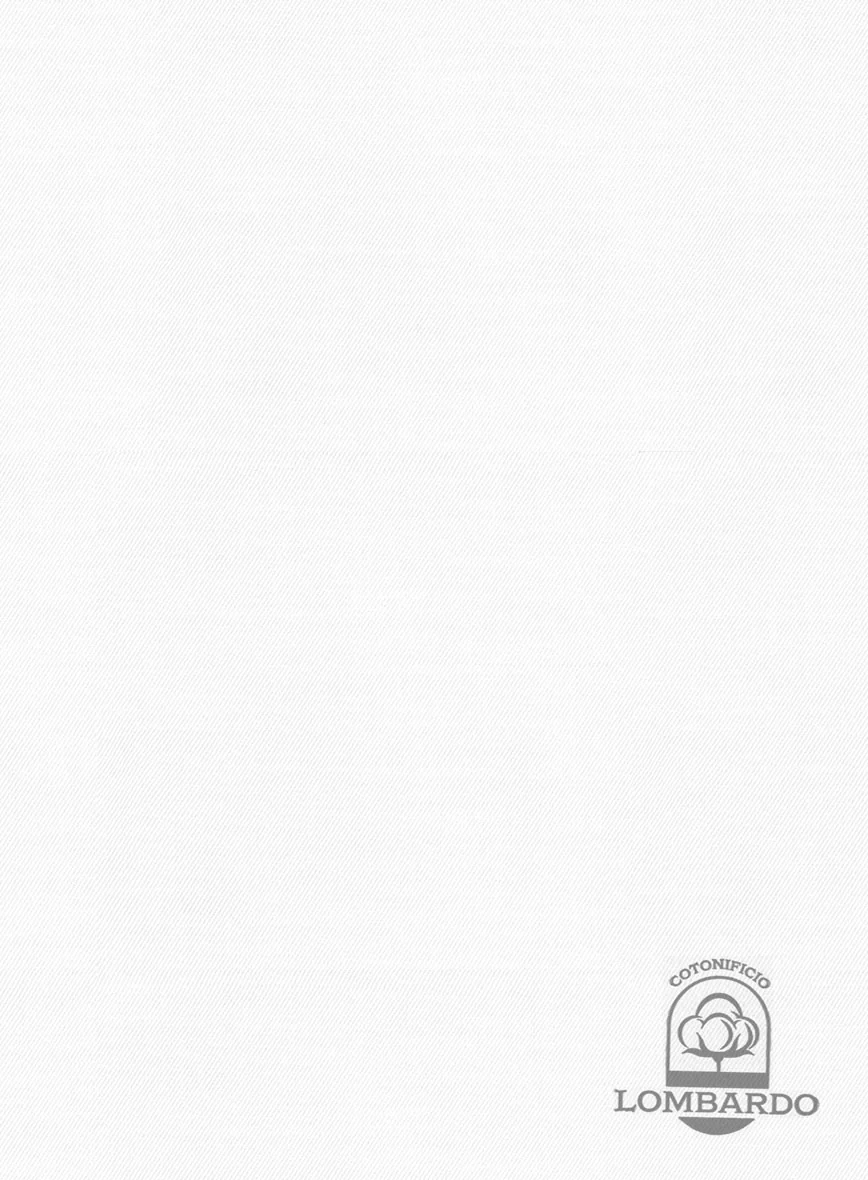 Italian Lombardo Pearl White Shirt - Image 3