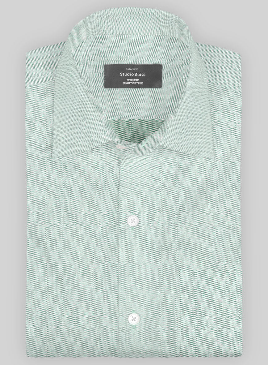 Italian Lombardo Rib Hunter Green Shirt