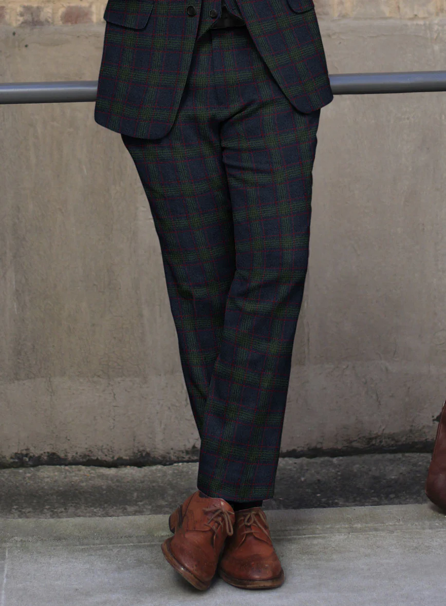 Italian Loza Checks Tweed Suit - Image 4