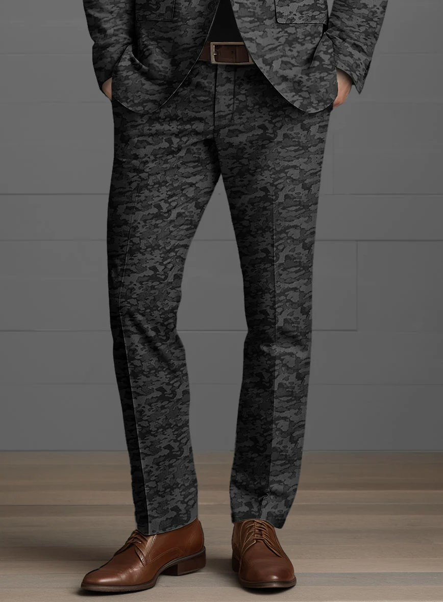 Italian Luxury Camo Cotton Pants - Image 2