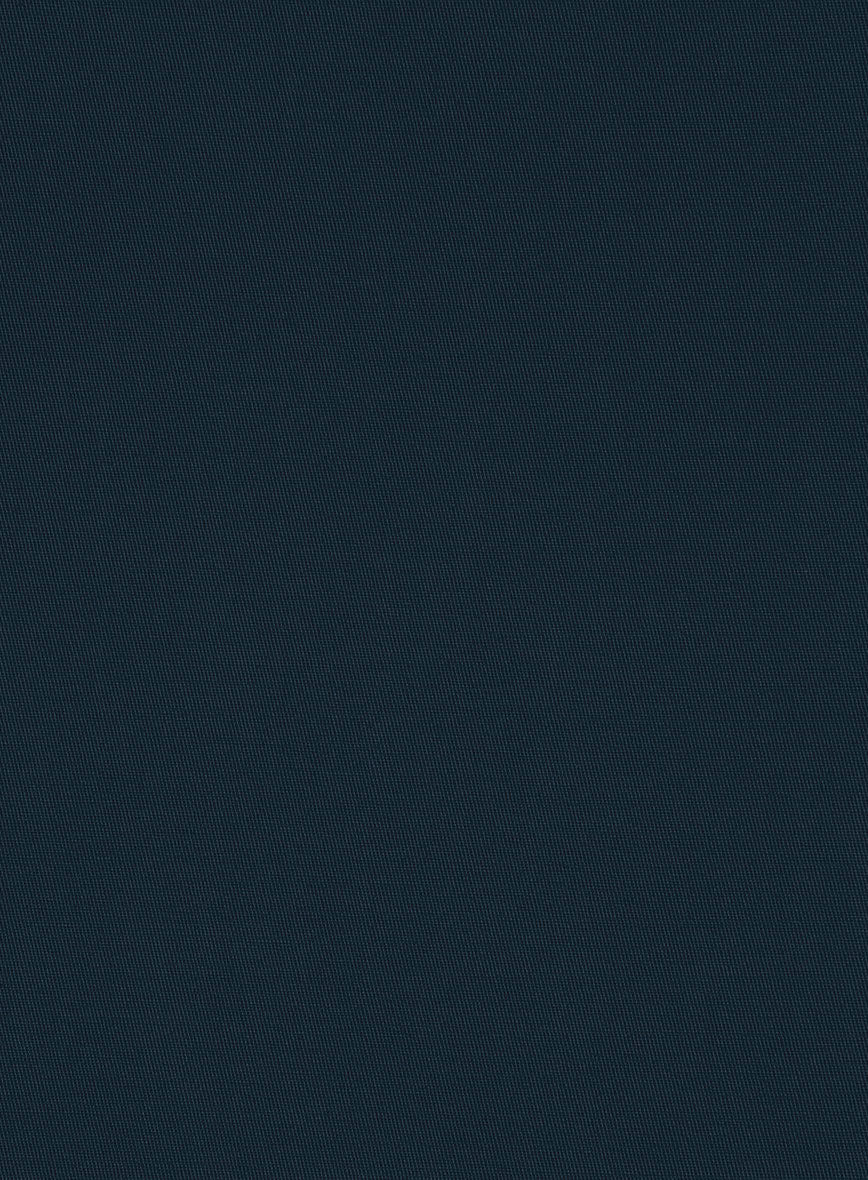 Italian Marine Blue Cotton Stretch Jacket - Image 3