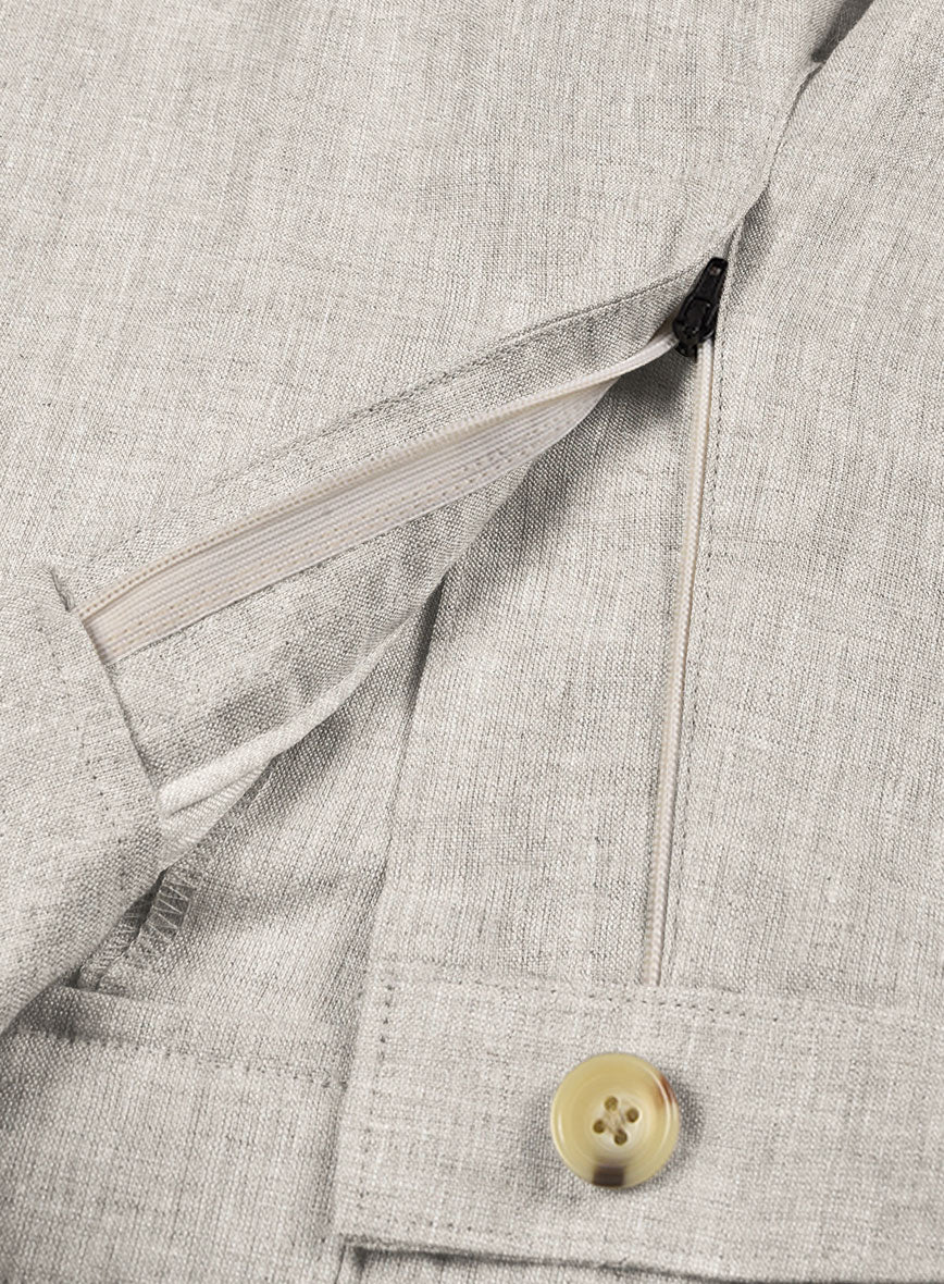 Italian Meadow Linen Cargo Pants - Image 6