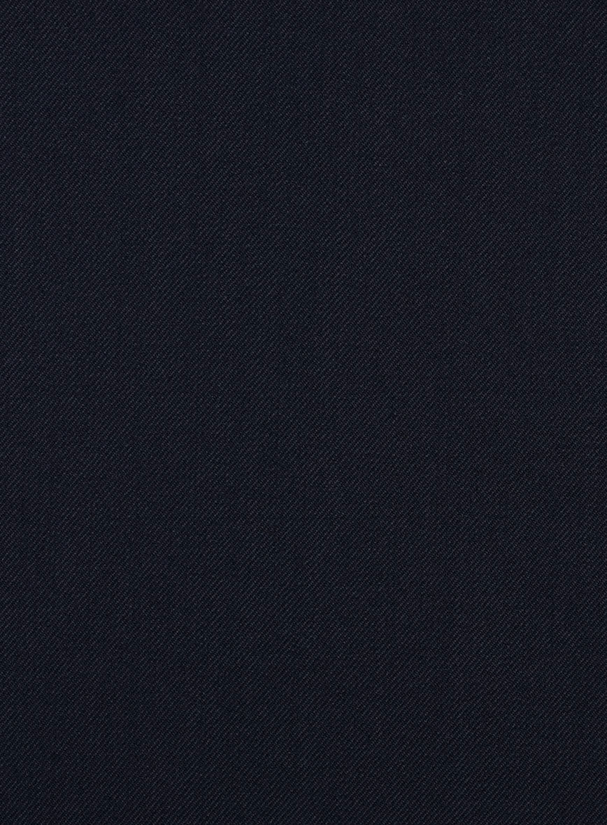 Italian Midnight Exiqu Blue Wool Pants - Image 3