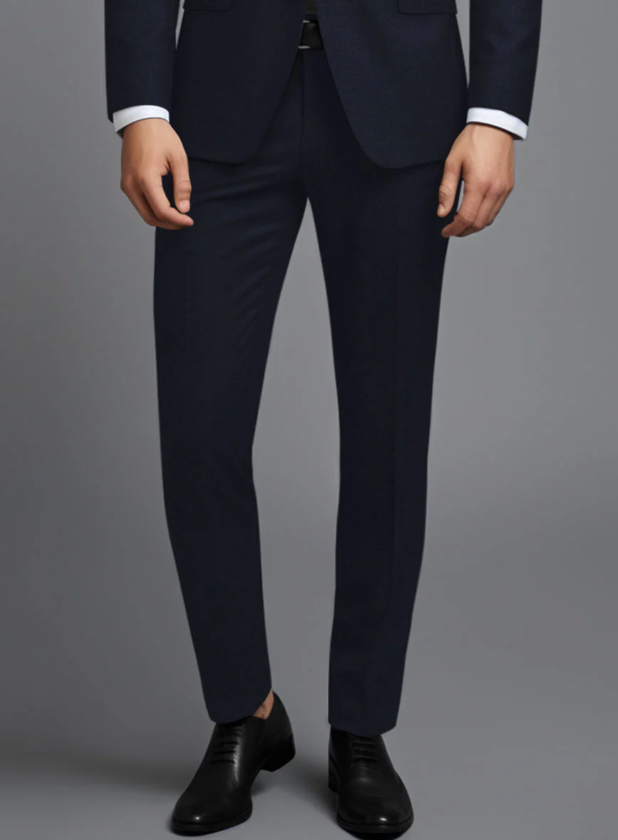 Italian Midnight Exiqu Blue Wool Suit - Image 5