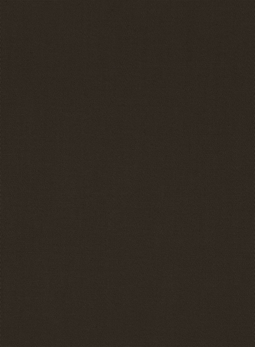 Italian Mocha Brown Cotton Stretch Shorts - Image 6