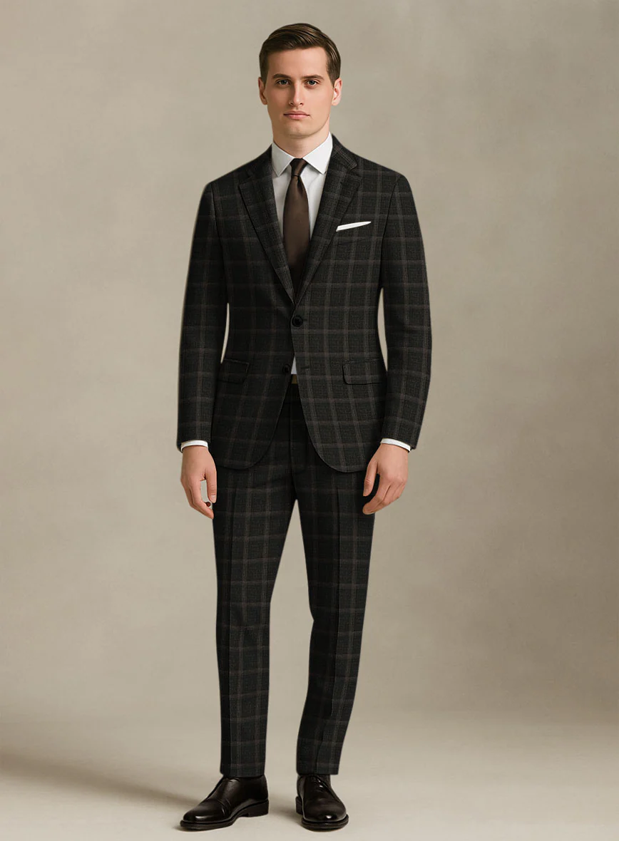 Italian Murano Ando Wool Linen Silk Suit