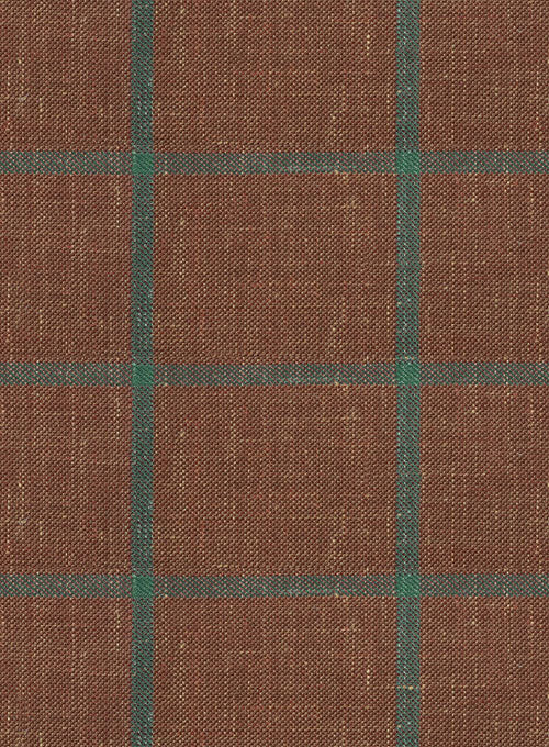 Italian Murano Aureta Brown Wool Linen Suit - Image 2