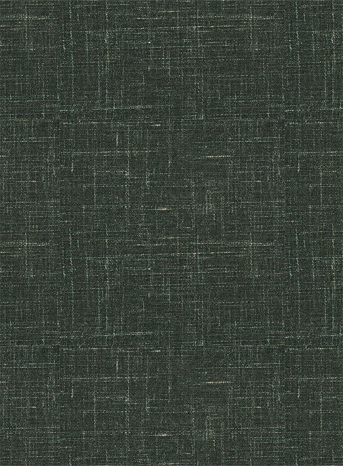 Italian Murano Bottle Green Wool Linen Double Breasted Suit - Image 6
