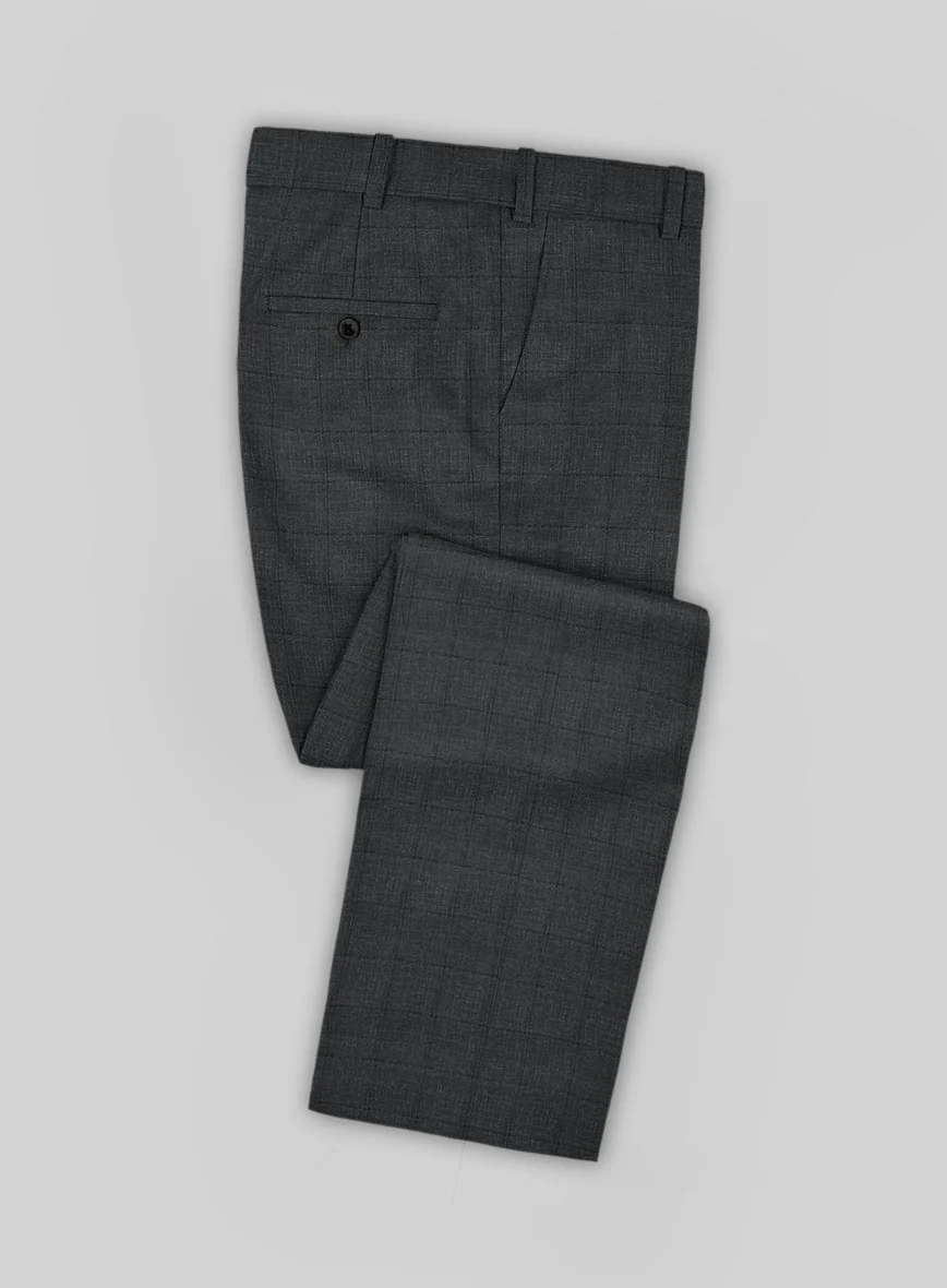 Italian Murano Byunca Dark Gray Wool Suit - Image 4