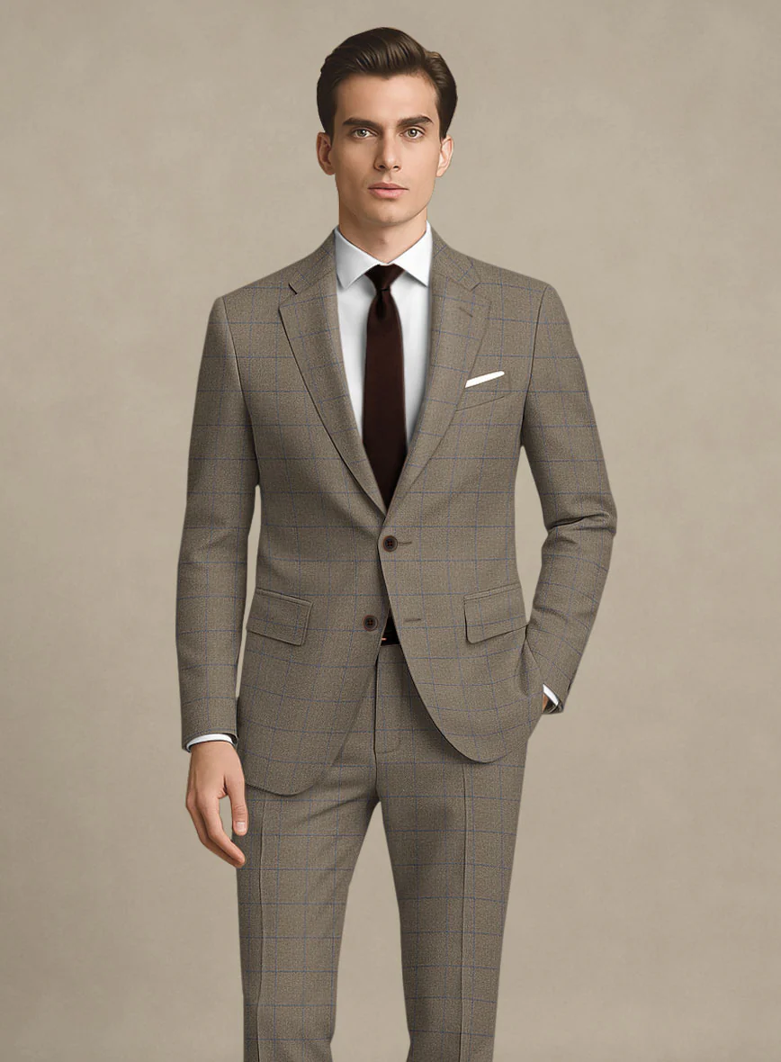 Italian Murano Cedra Brown Wool Linen Silk Jacket - Image 2
