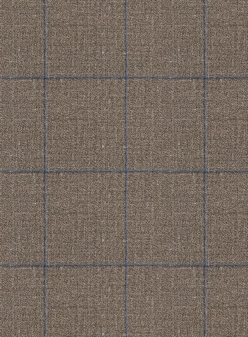 Italian Murano Cedra Brown Wool Linen Silk Suit - Image 7