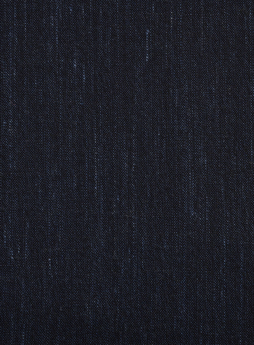 Italian Murano Deep Blue Wool Linen Silk Suit - Image 6