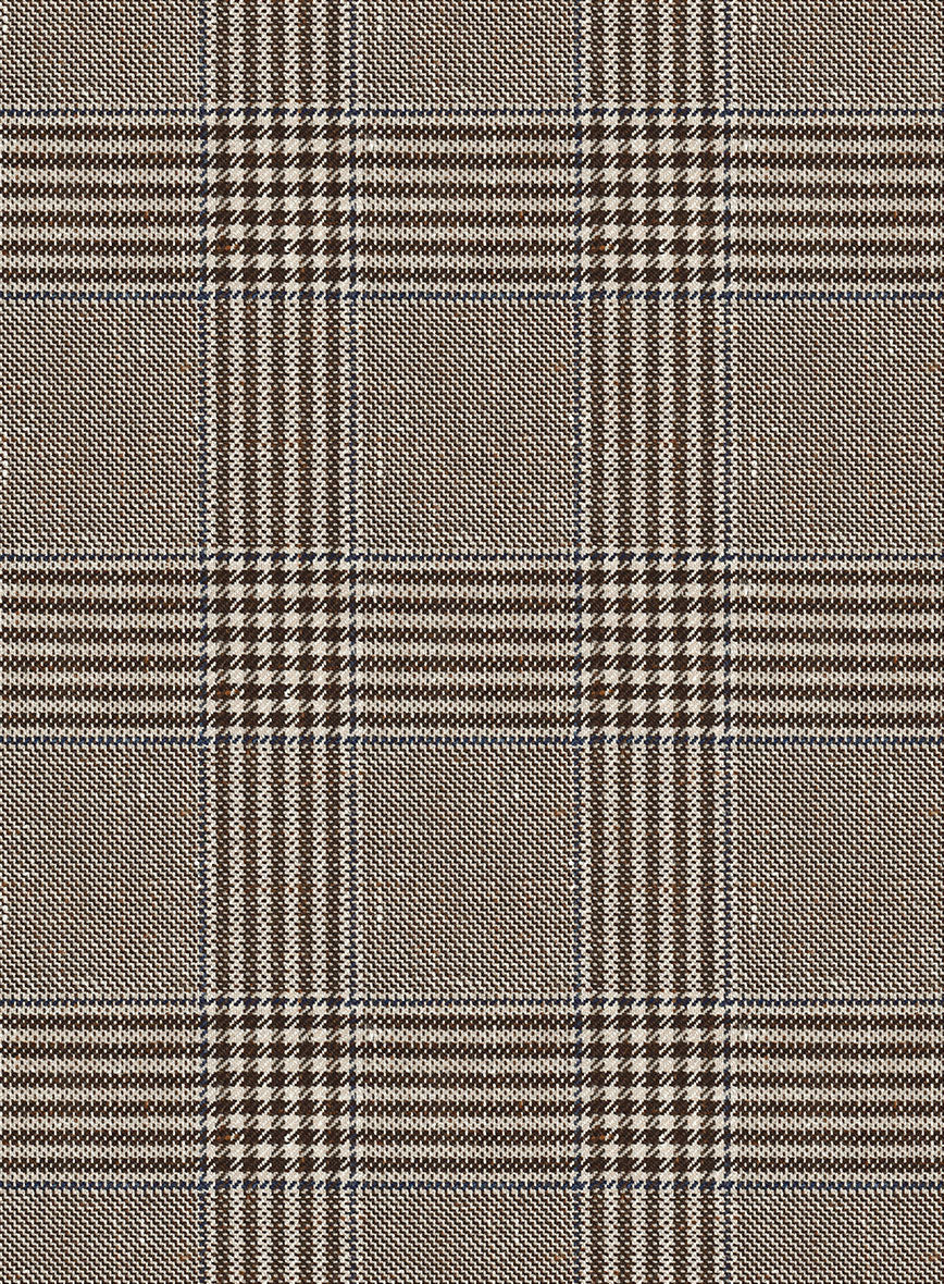 Italian Murano Ejan Brown Wool Linen Silk Suit - Image 7
