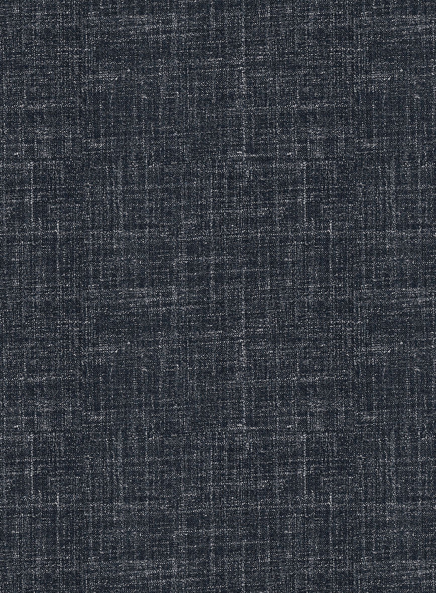 Italian Murano Indigo Blue Wool Linen Suit - Image 7
