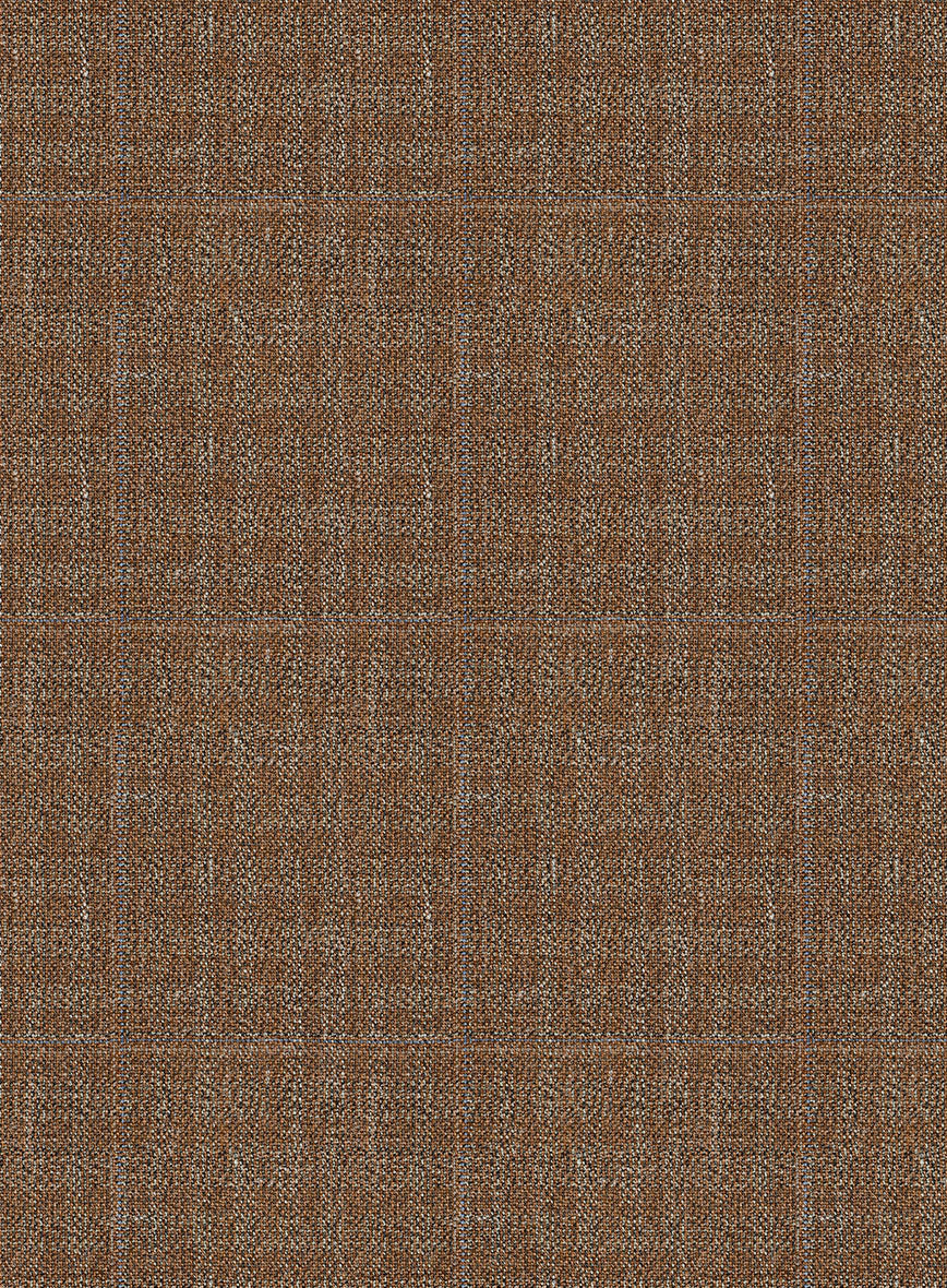 Italian Murano Karilo Brown Wool Linen Silk Suit - Image 6