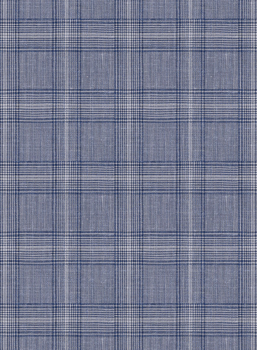 Italian Murano Natino Blue Wool Pants - Image 3