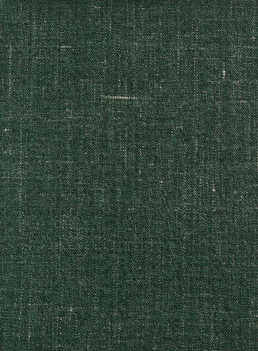 Italian Murano Pine Green Wool Linen Silk Suit - Image 6