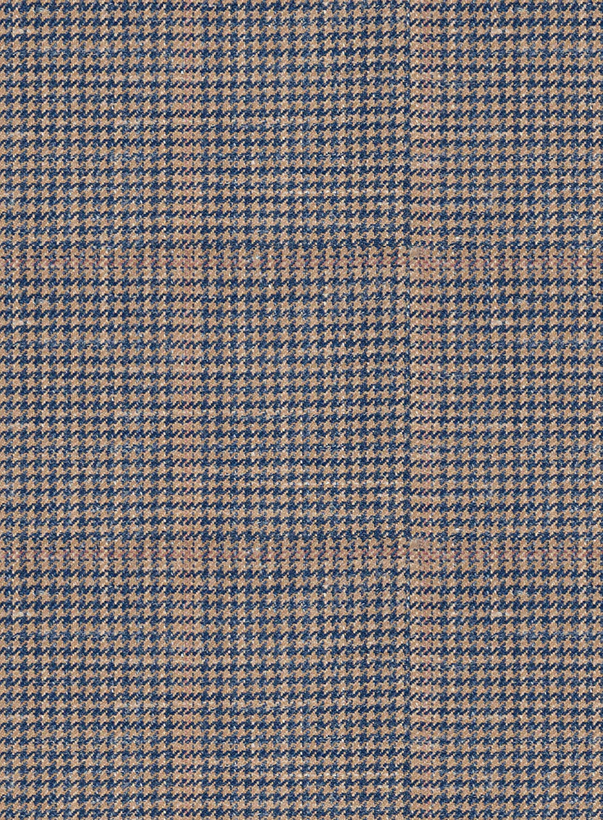 Italian Murano Satie Houndstooth Wool Linen Silk Jacket - Image 3
