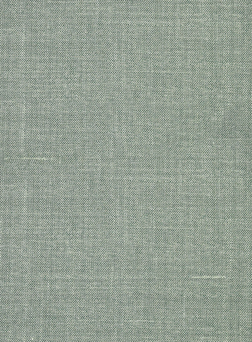 Italian Murano Seasalt Green Wool Linen Silk Jacket - Image 2