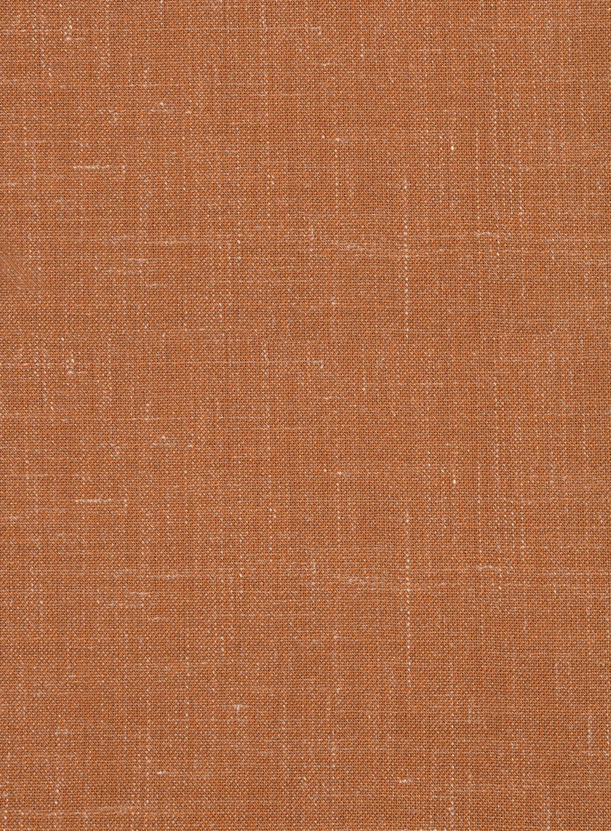 Italian Murano Tuscan Clay Wool Linen Silk Pants - Image 3