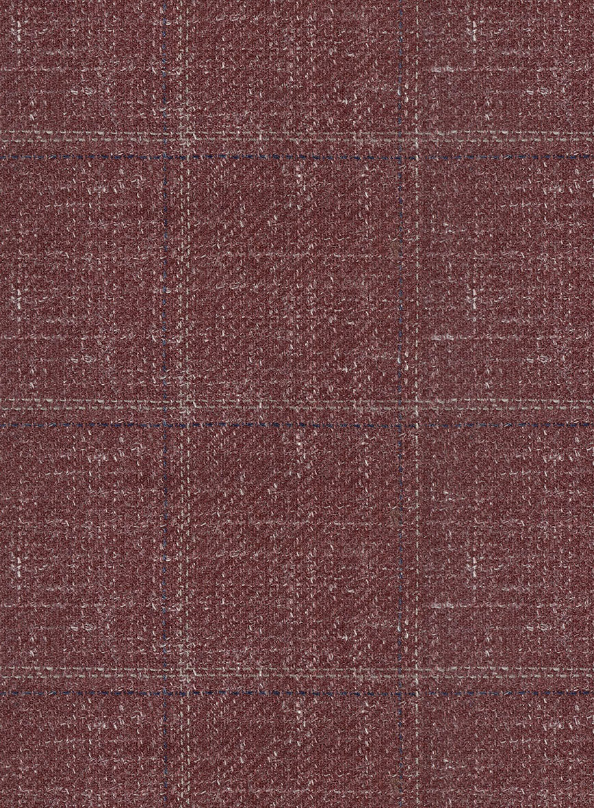 Italian Murano Vireja Mauve Wool Linen Silk Pants - Image 3