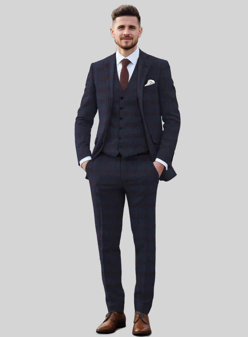 Italian Narciso Check Tweed Suit - Image 2