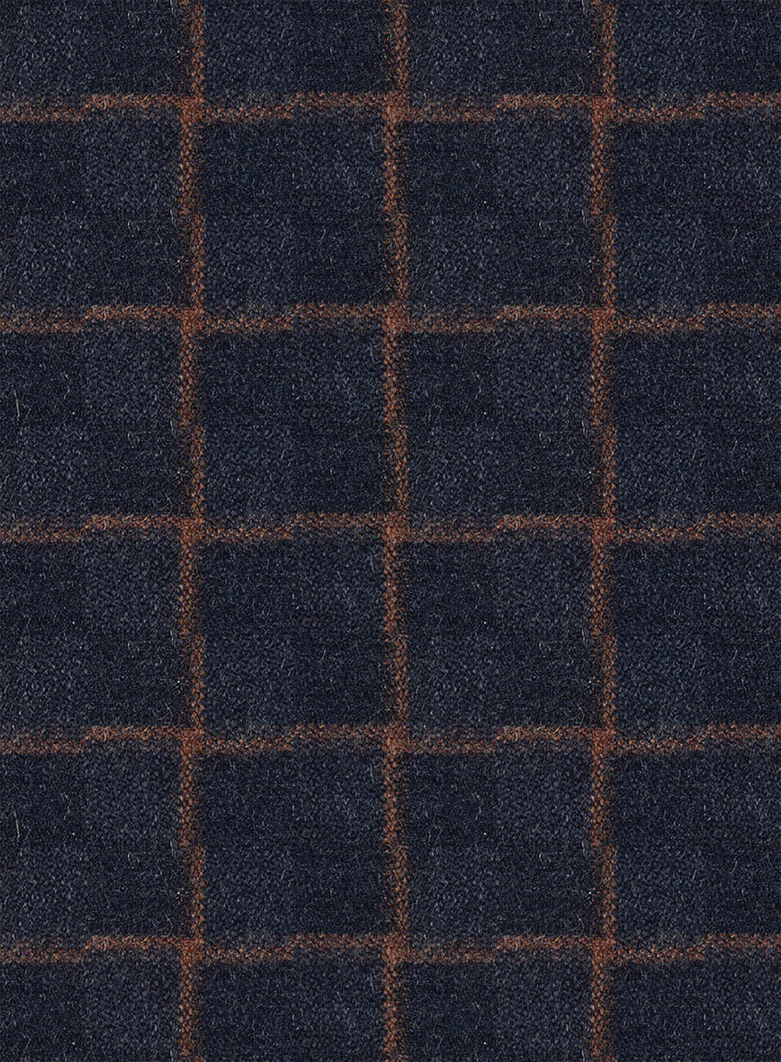 Italian Navy Terra Check Tweed Suit - Image 6