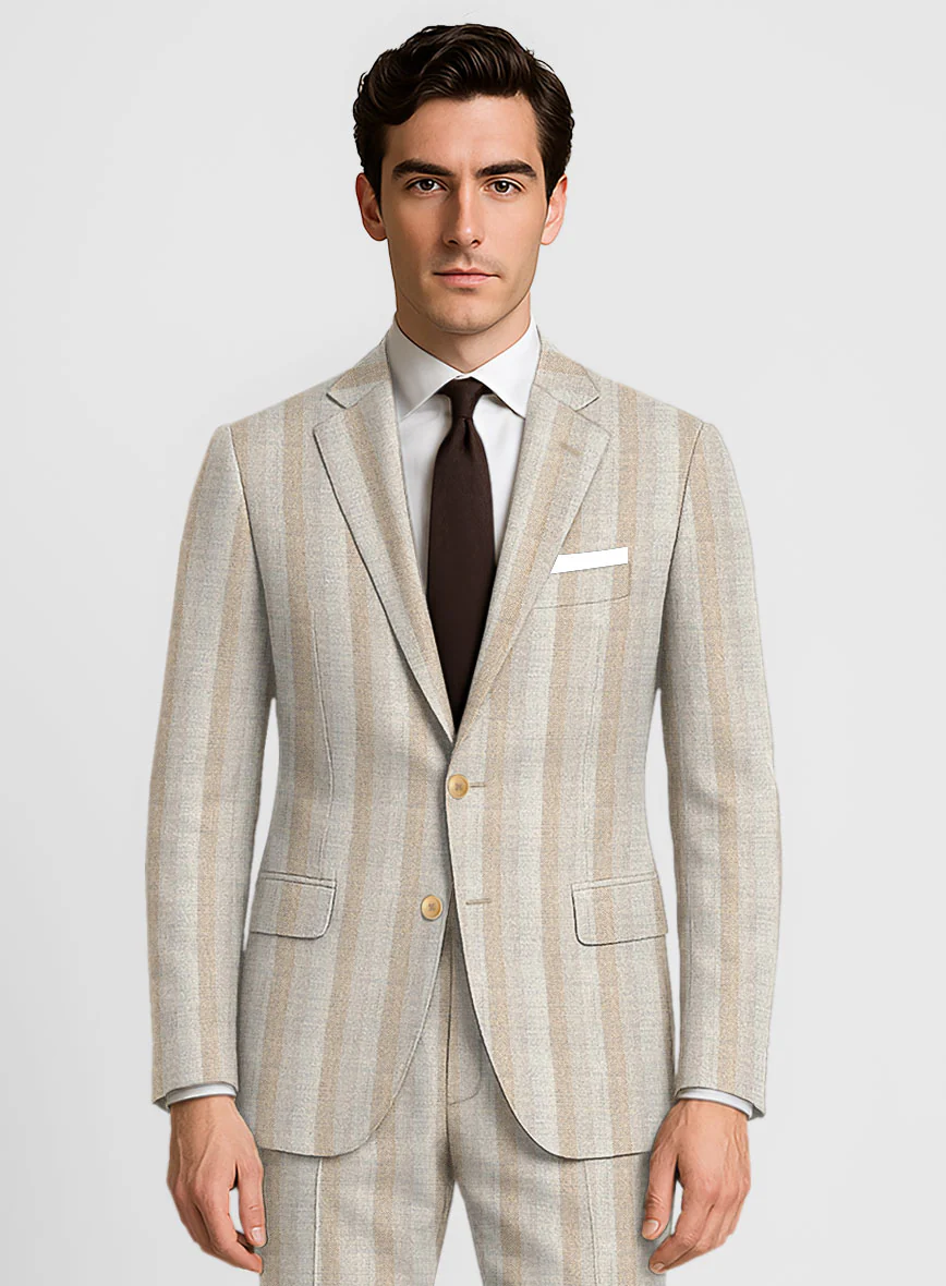 Italian Oatfield Herringbone Tweed Jacket - Image 2