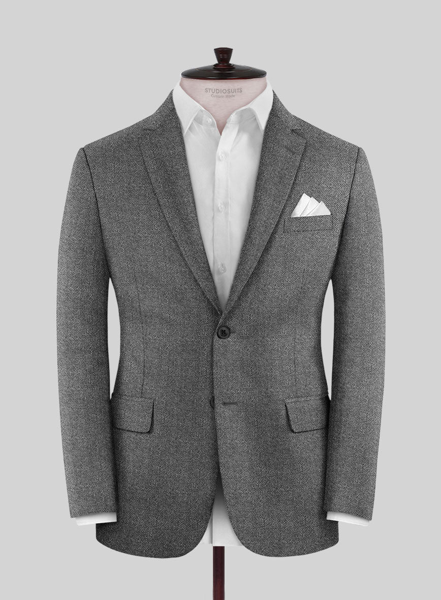 Italian Ombo Gray Birdseye Flannel Suit - Image 3