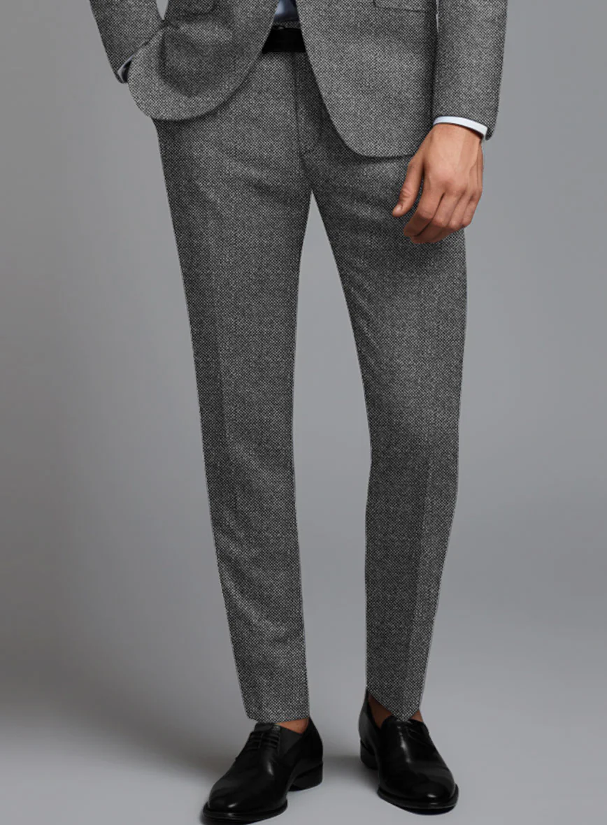 Italian Ombo Gray Birdseye Flannel Suit - Image 5