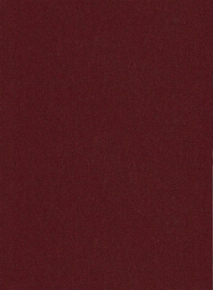 Italian Ospero Maroon Wool Pants - Image 2
