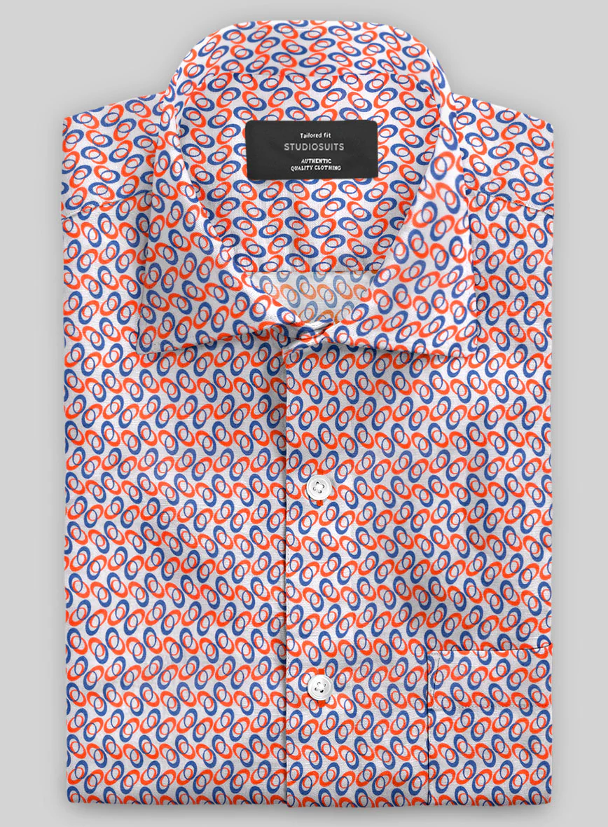 Italian Palmira Summer Linen Shirt