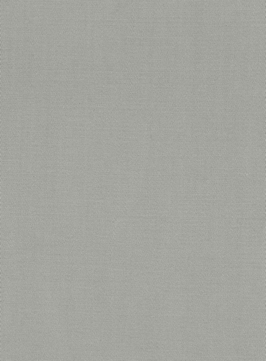 Italian Petrol Gray Cotton Stretch Pants - Image 3